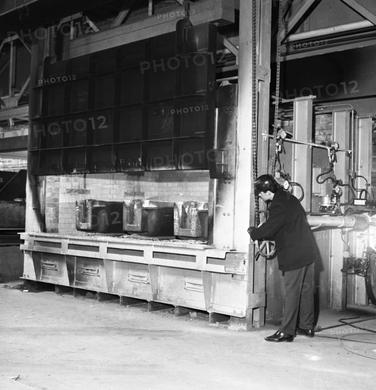The small ingot furnace, Park Gate Iron & Steel Co, Rotherham, South Yorkshire, 1964. Artist: Michael Walters