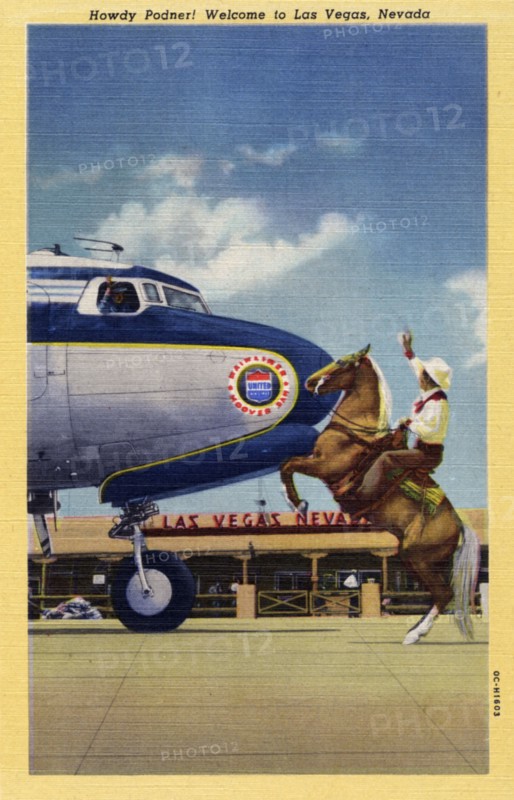 'Howdy Podner! Welcome to Las Vegas, Nevada', postcard, 1950. Artist: Unknown