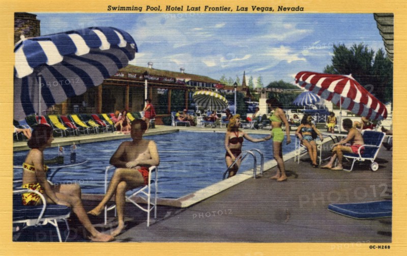 'Swimming Pool, Hotel Last Frontier, Las Vegas, Nevada', 1950. Artist: Unknown