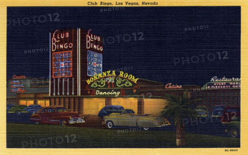 'Club Bingo, Las Vegas, Nevada', postcard, 1950. Artist: Unknown