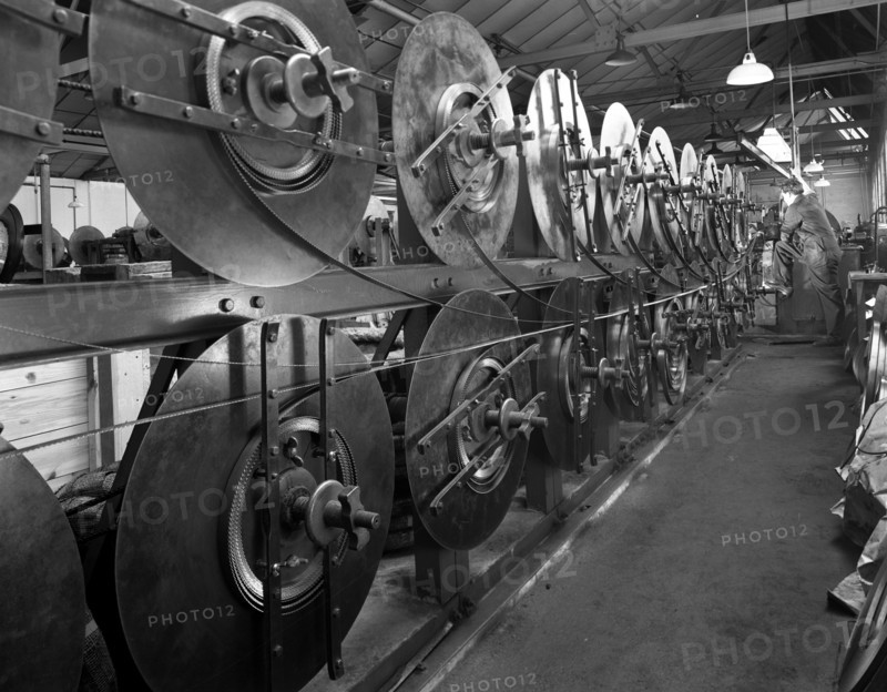 Continuous bandsaw blades, Slack Sellers & Co Ltd, Sheffield, South Yorkshire, 1963. Artist: Michael Walters