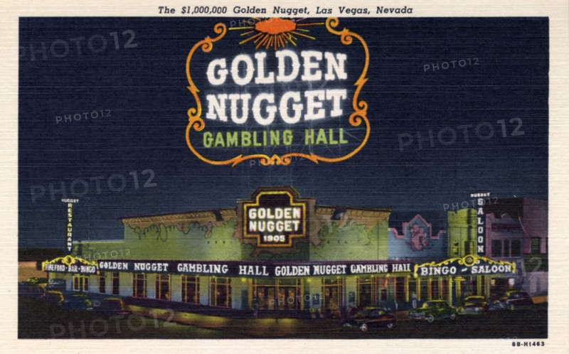 'The $1,000,000 Golden Nugget, Las Vegas, Nevada', postcard, 1948. Artist: Unknown