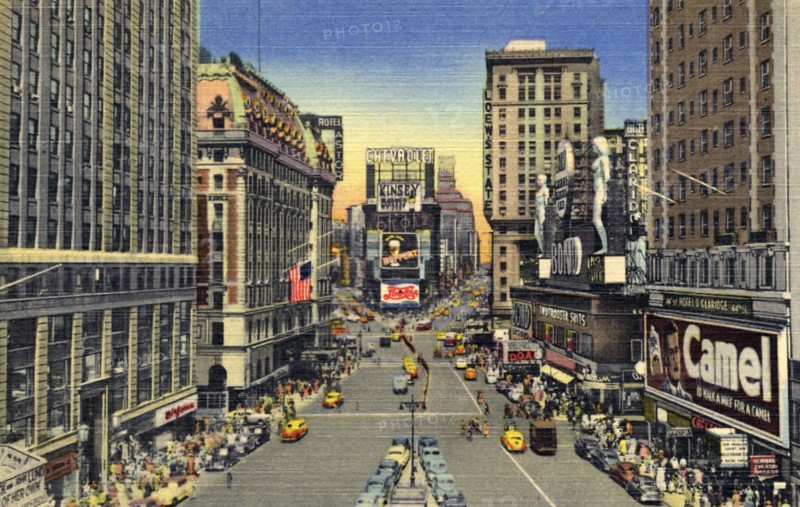 Times Square, New York City, New York, USA, 1951. Artist: Unknown