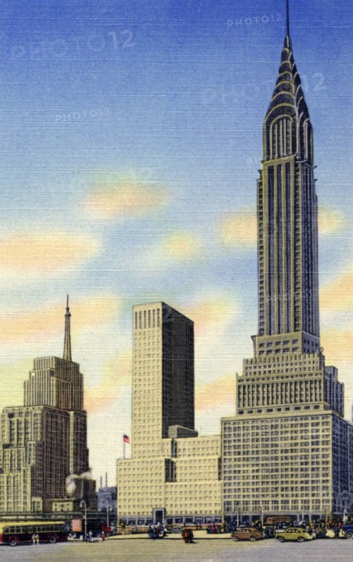 Chrysler Building and Chrysler Building East, New York City, New York, USA, 1951. Artist: Unknown