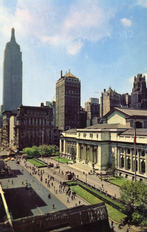 Public Library, New York City, New York, USA, 1956. Artist: Unknown