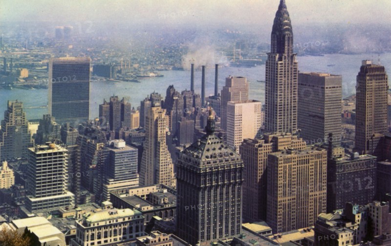 Looking southeast from the RCA Building, New York City, New York, USA, 1956. Artist: Unknown