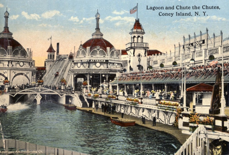 Lagoon and Chute the Chutes, Coney Island, New York City, New York, USA, 1916. Artist: Unknown