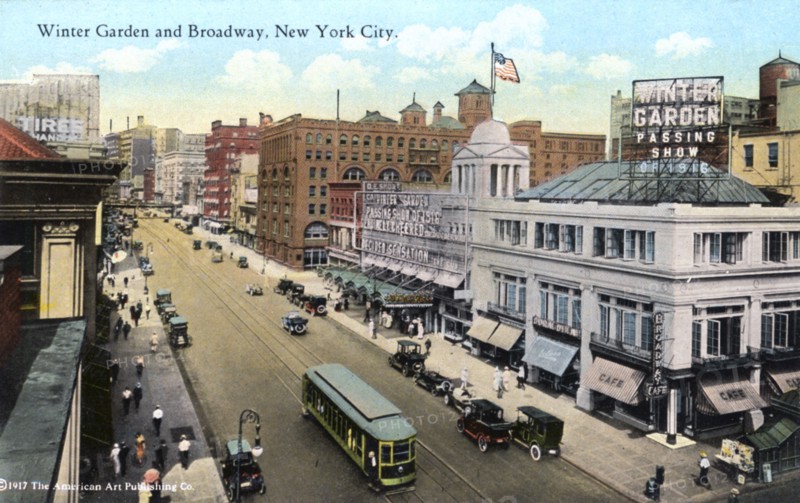 Winter Garden and Broadway, New York City, New York, USA, 1916. Artist: Unknown
