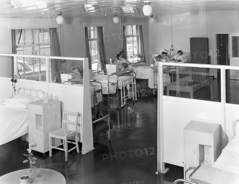 Ward One at the Montague Hospital in Mexborough, South Yorkshire, 1959. Artist: Michael Walters