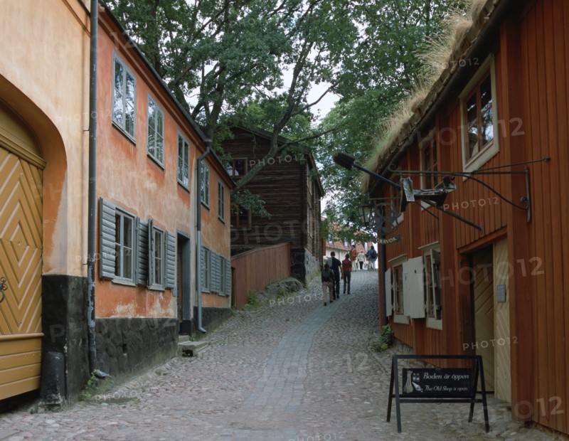 Town quarter, Skansen, Stockholm, Sweden.