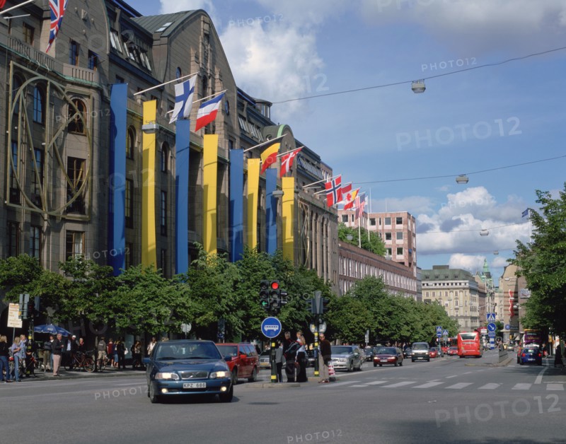 NK (Nordiska Kompaniet) department store, Hamngatan, Stockholm, Sweden.