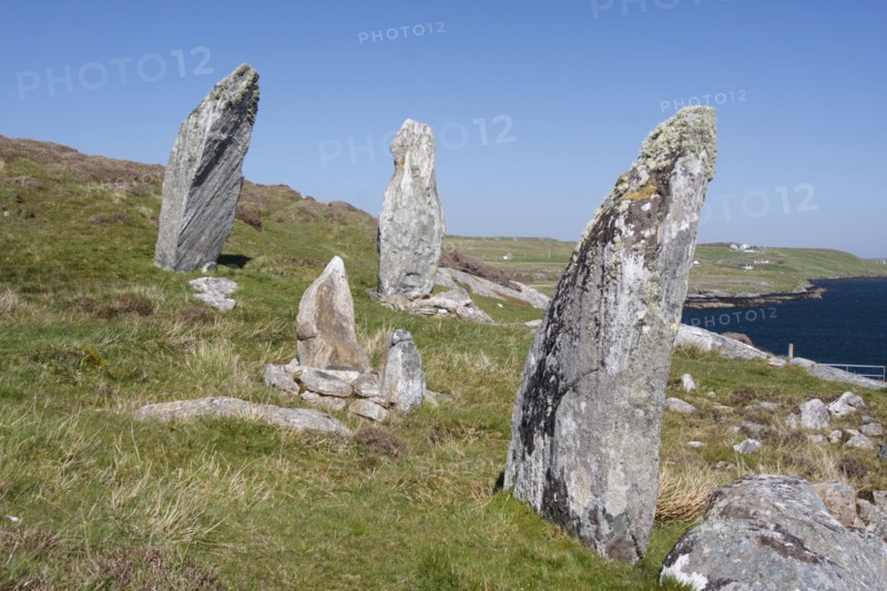 Standing stones, Great Bernera, Isle of Lewis, Outer Hebrides, Scotland, 2009.