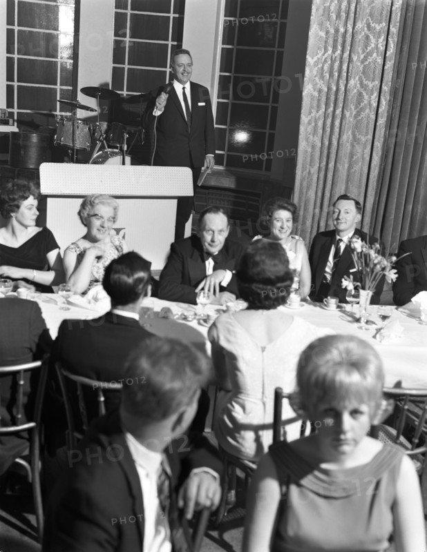 Compere at a social evening, Doncaster, South Yorkshire, 1964.  Artist: Michael Walters