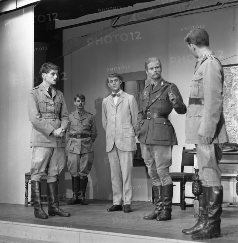 A scene from the Terence Rattigan play, Ross, Worksop College, Nottinghamshire, 1963.  Artist: Michael Walters