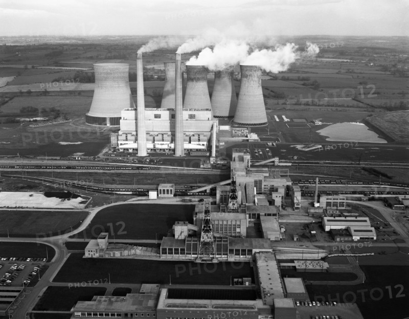 Lea Hall Colliery and Rugeley A Power Station, Staffordshire, 1963.  Artist: Michael Walters