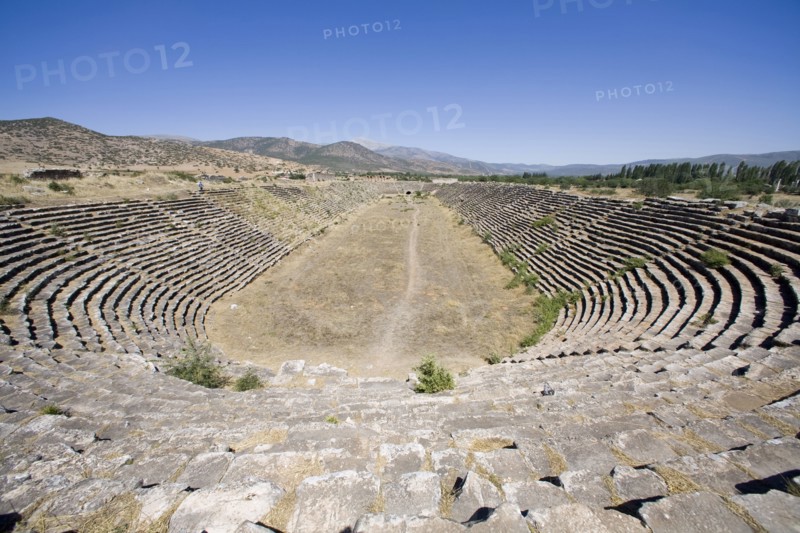 The stadium at Aphrodisias, Turkey. Artist: Samuel Magal