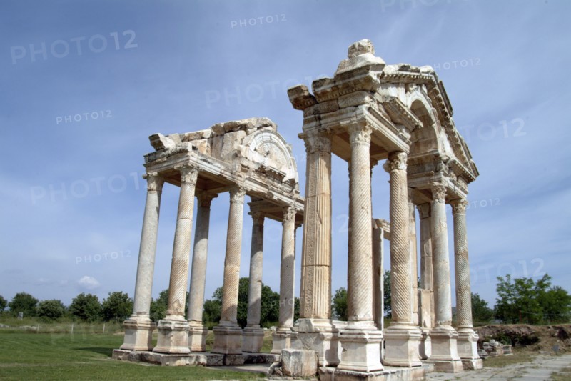 The Tetrapylon at Aphrodisias, Turkey. Artist: Samuel Magal