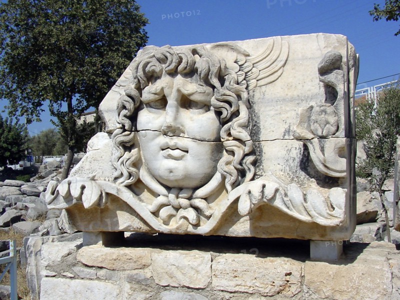 Medusa's head, Didyma, Turkey. Artist: Samuel Magal