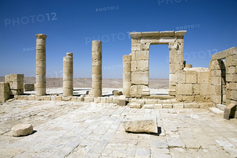 A Nabataean temple, Avdat, Israel. Artist: Samuel Magal