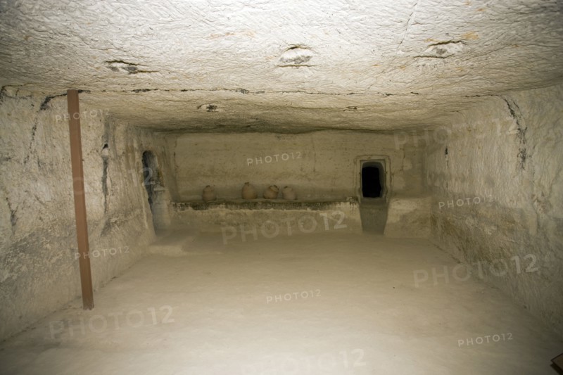 Inside a Byzantine house, Avdat, Israel. Artist: Samuel Magal