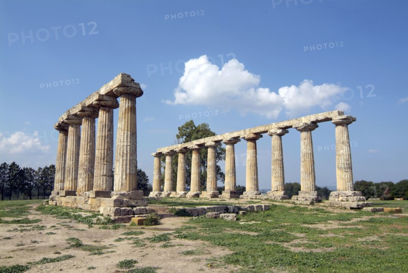 The Temple of Hera, Metapontum, Italy. Artist: Samuel Magal