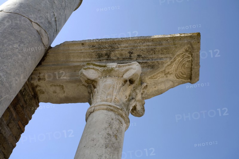An ancient synagogue in Ostia Antica, Italy. Artist: Samuel Magal