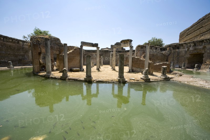 The Maritime Theatre at Hadrian's Villa, Tivoli, Italy. Artist: Samuel Magal