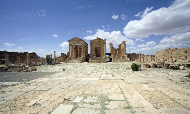 The forum at Sbeitla, Tunisia. Artist: Samuel Magal