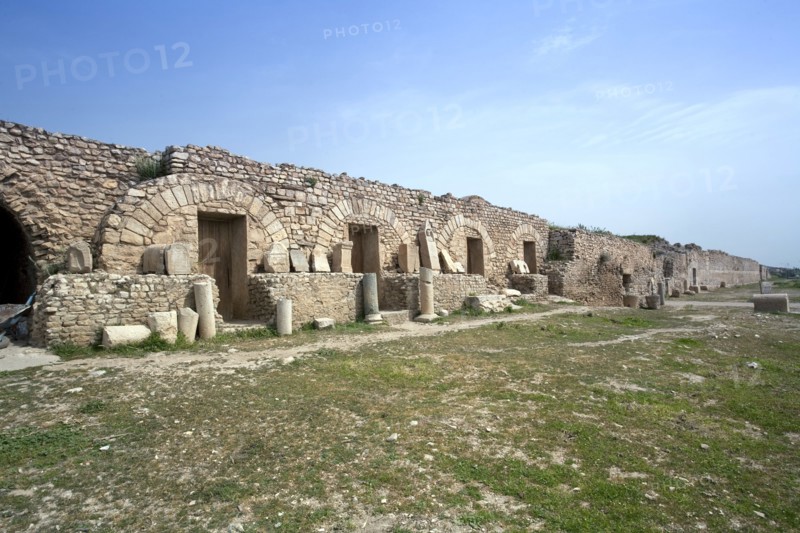 The walls at Bulla Regia, Tunisia. Artist: Samuel Magal