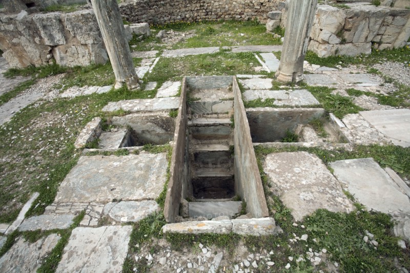 A basilica in Bulla Regia, Tunisia. Artist: Samuel Magal