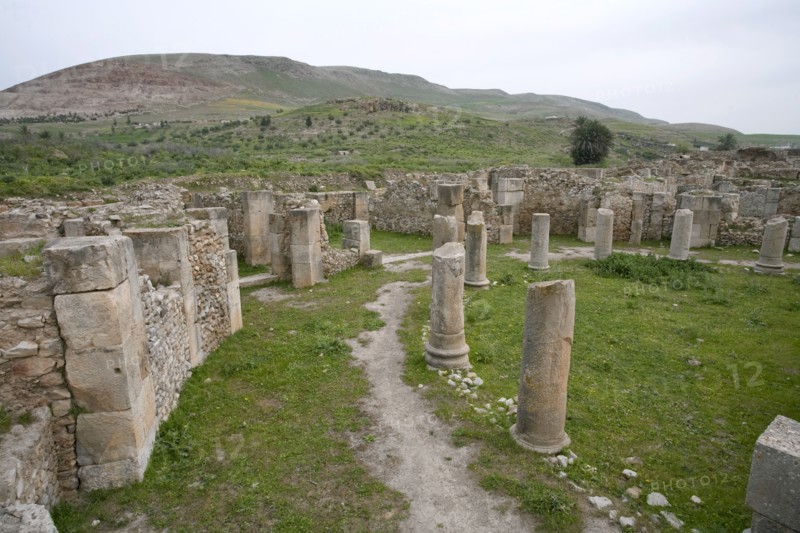 The Monumental Esplanade at Bulla Regia, Tunisia. Artist: Samuel Magal