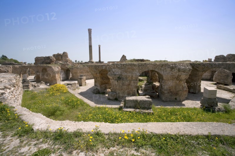 The Baths of Antoninus Pius at Carthage, Tunisia. Artist: Samuel Magal