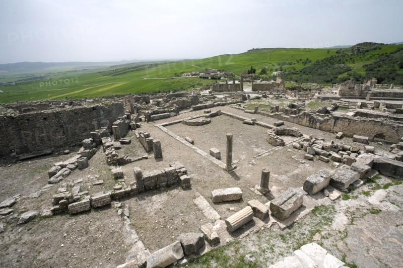 The Aghlabid Baths at Dougga (Thugga), Tunisia. Artist: Samuel Magal