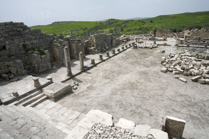 The forum at Dougga (Thugga), Tunisia. Artist: Samuel Magal