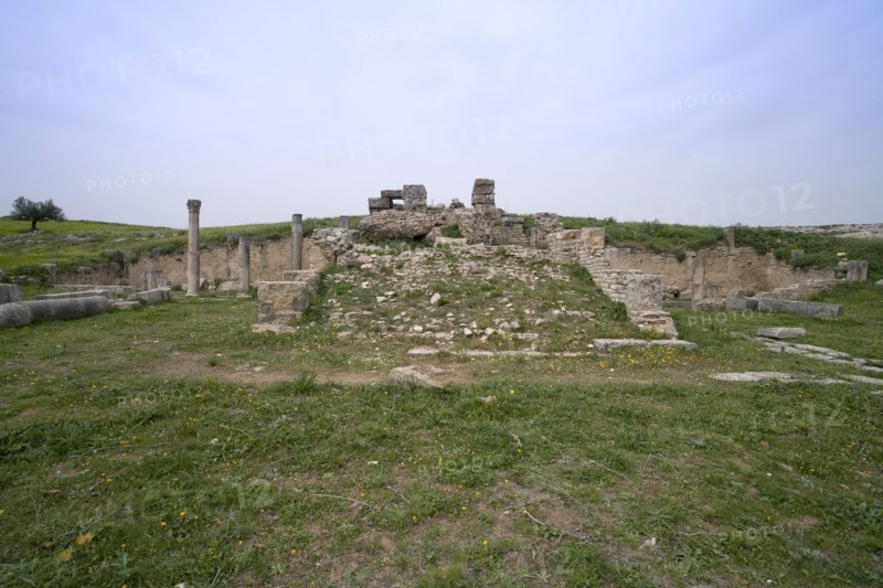 The Temple of Minerva, Dougga (Thugga), Tunisia. Artist: Samuel Magal