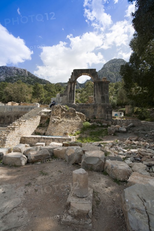The nymphaeum at Zaghouan, Tunisia. Artist: Samuel Magal