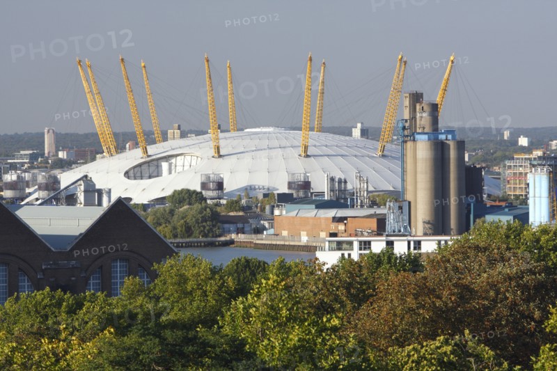 The O2 Arena from Greenwich Park, London, 2009.