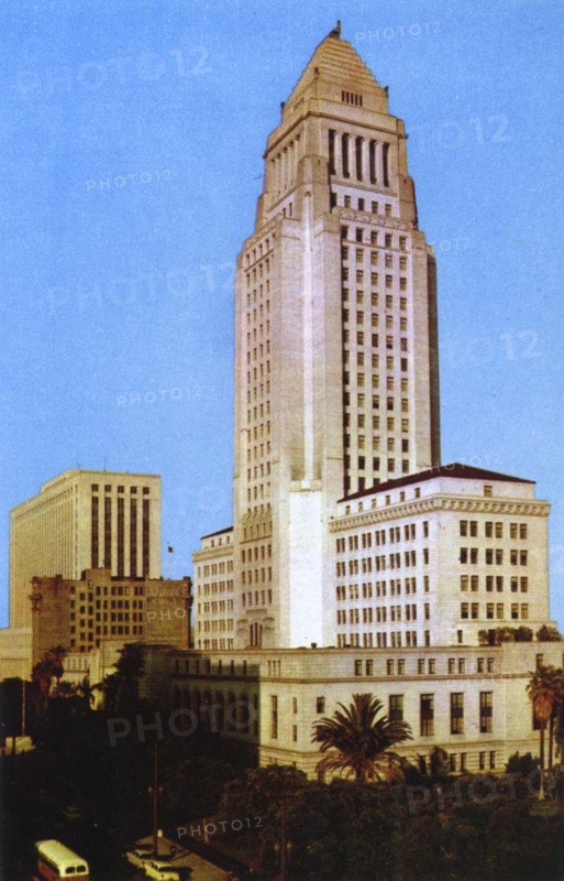 Los Angeles City Hall, California, USA, 1953. Artist: Unknown