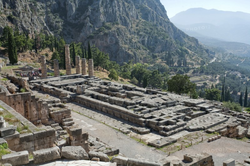 The Temple of Apollo, Delphi, Greece. Artist: Samuel Magal