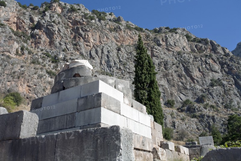 The Tripod of Palataea, Delphi, Greece. Artist: Samuel Magal