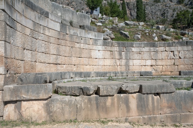 The Monument to the Kings of Argos, Delphi, Greece. Artist: Samuel Magal