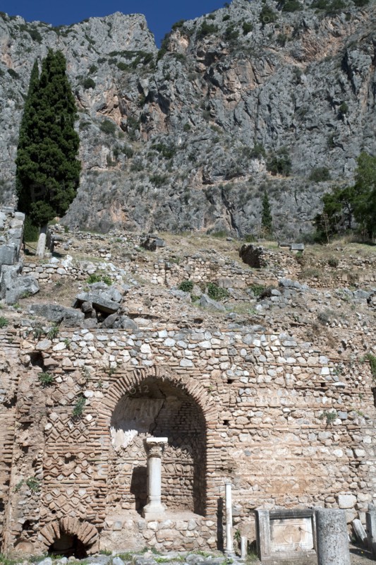 The Roman Agora in Delphi, Greece. Artist: Samuel Magal