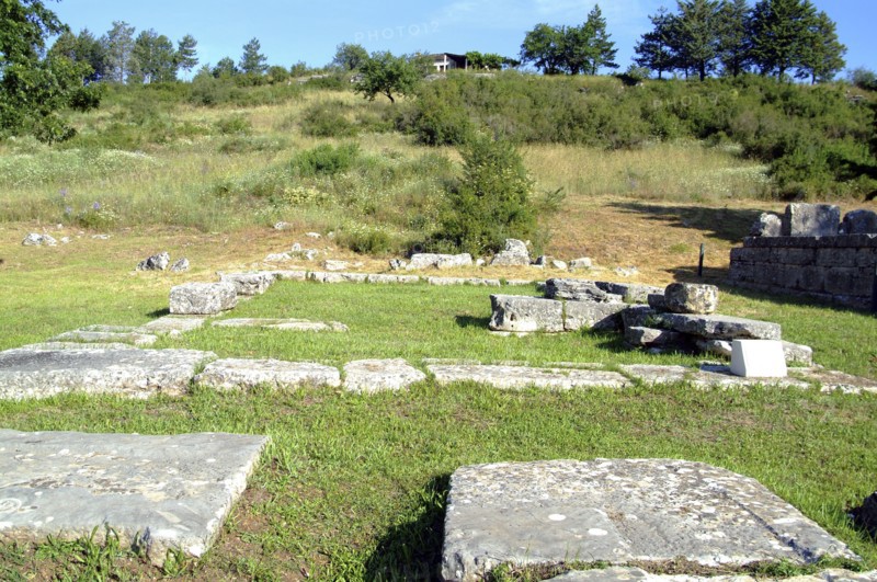The Temple of Aphrodite at Dodona, Greece. Artist: Samuel Magal