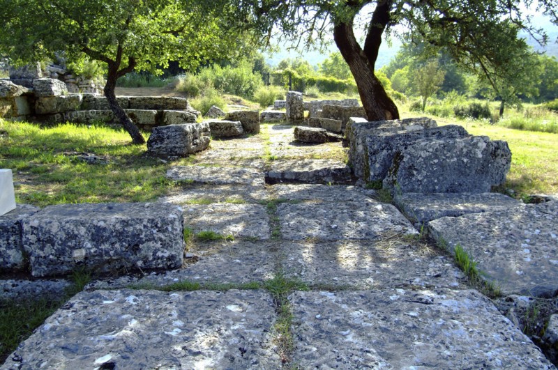The Temple of Heracles at Dodona, Greece. Artist: Samuel Magal