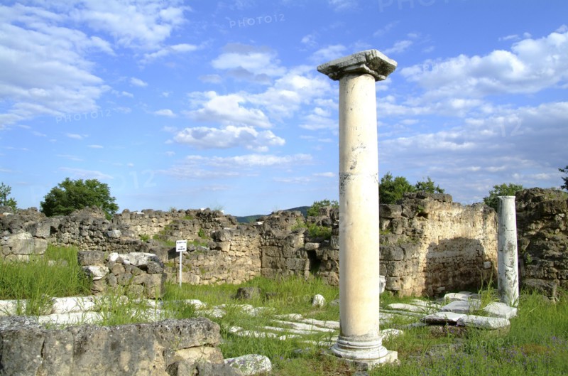 A portico in Edessa, Greece. Artist: Samuel Magal