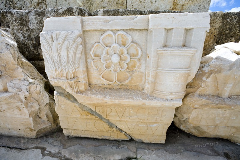 A monument at Eleusis, Greece. Artist: Samuel Magal