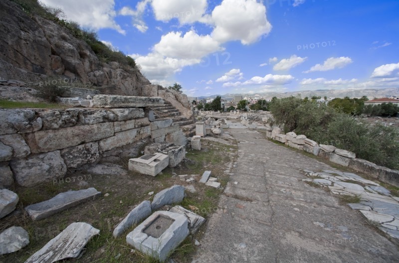 The Sacred Way, Eleusis, Greece. Artist: Samuel Magal