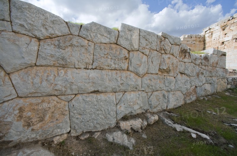 The walls of Eleusis, Greece. Artist: Samuel Magal