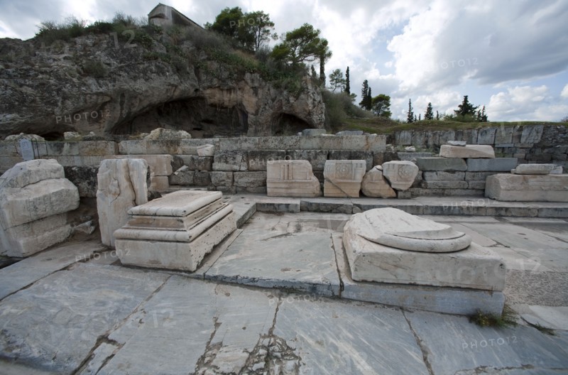 A Peisistratid enclosure in Eleusis, Greece. Artist: Samuel Magal