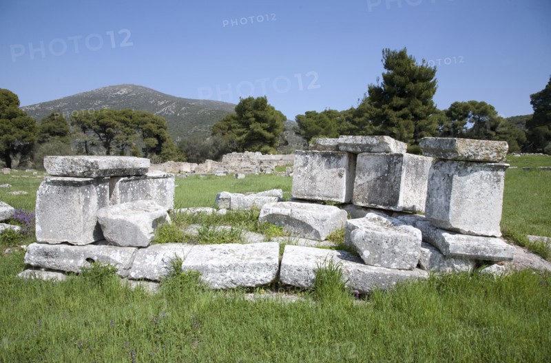 An exedra in Epidauros, Greece. Artist: Samuel Magal